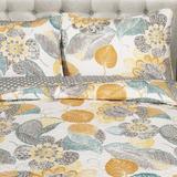 Bontrager Reversible Quilt Set Polyester/Polyfill/Cotton in Gray/Yellow Laurel Foundry Modern Farmhouse® | King Quilt + 2 King Shams | Wayfair