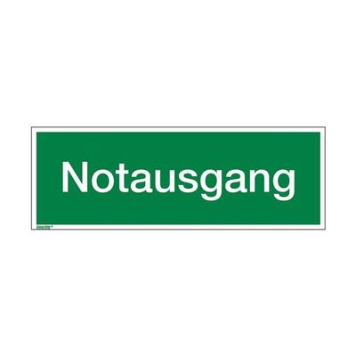 Sicherheitskennzeichen »Textschild: Notausgang« nachleuchtend 40 x 0,01 x 14 cm mehrfarbig, OTTO Office, 40x14 cm