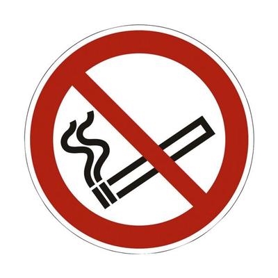 Sicherheitskennzeichen »Rauchen verboten [P002]« Ø: 10 cm rot, OTTO Office, 10x0.01 cm