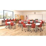 Marco Apex Series Adjustable Height Gem Collaborative Desk Laminate, Steel | 30 H x 33 W x 29 D in | Wayfair 38-2271-49-BLK
