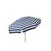 Heininger Holdings LLC 6' Italian Striped Patio Umbrella Metal in White | Wayfair 1396