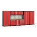 NewAge Products Pro Series 10 Piece Complete Garage Storage System Set in Red | 85.25 H x 192 W x 24 D in | Wayfair 58730