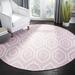 Pink/White 72 x 0.25 in Area Rug - Corrigan Studio® Waukena Geometric Handwoven Flatweave Wool Pink/Ivory Area Rug Wool | 72 W x 0.25 D in | Wayfair