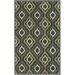 Green 96 x 0.63 in Indoor Area Rug - World Menagerie Seefeldt Geometric Handmade Tufted Area Rug Viscose/Wool | 96 W x 0.63 D in | Wayfair