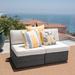 Highland Dunes Bobbi Outdoor Patio Chair w/ Cushions Metal in Gray | 26 H x 26.5 W x 30.5 D in | Wayfair 7FC86C50B8B3454FBF53093309AB53C3