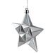 The Holiday Aisle® Glittered Star Shatterproof Christmas Ornament Plastic in Gray/Yellow | 9 H x 6 W x 11 D in | Wayfair