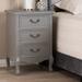 Charlton Home® Weimar 3 - Drawer Nightstand Wood in Gray | 27.75 H x 19 W x 13.5 D in | Wayfair D3149469E19B49A59FE7217020B81963