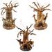 The Holiday Aisle® 3 Piece Handmade Baobab Tree w/ Zebra, Elephant, Giraffe Hanging Figurine Ornament Set, Sisal in Brown | Wayfair