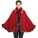 ANKOEE Ladies Large Oversized Shawls Wraps Shrugs - Winter Warm Long Stole (Red)