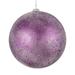 Vickerman 535578 - 8" Plum Glitter Clear Ball Christmas Tree Ornament (2 pack) (N184426)