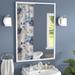 Wade Logan® Derosier Modern & Contemporary Bathroom/Vanity Mirror Metal | 27.43 H x 21.43 W x 1.32 D in | Wayfair 2807714495934A6089190D28CAE41B58