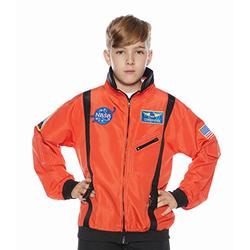 Underwraps Astronaut Jacket Child Costume (Orange) Large