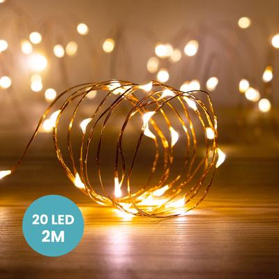 Skylantern - Guirlande Micro led 2M Cuivre 20 LEDs - Cuivre