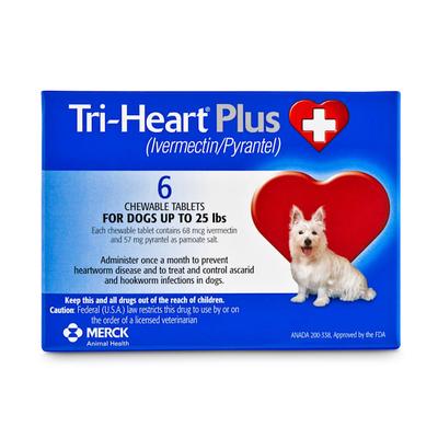 Chewable Tablets for Dogs Up to 25 lbs, 6 Month Supply