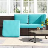 Latitude Run® Larrissa Indoor/Outdoor Cushion Cover Acrylic in Green/Blue/Brown | 6 H in | Wayfair CK-HB-BARBADOS-13a-ARUBA