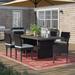 Lark Manor™ Anastase 7 Piece Outdoor Patio Dining Set w/ Cushions Metal | Wayfair 211ADF4E220D4A5C8F8D2EB4F36037AD