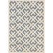 Blue/White 24 x 0.25 in Area Rug - Wade Logan® Arneshia Geometric Blue/Bone Area Rug, Polypropylene | 24 W x 0.25 D in | Wayfair