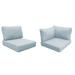 Latitude Run® Larrissa Outdoor Cushion Cover Acrylic in Gray/Blue | Wayfair CK-BARBADOS-11d-SPA