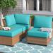 Latitude Run® Larrissa Outdoor Seat/Back Cushion Set Acrylic in Pink/Green/Blue | 6 H in | Wayfair CUSHIONS-BARBADOS-12d-ARUBA