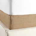 Tailored Boxspring Cover - Natural Burlap, Twin - Ballard Designs Natural Burlap Twin - Ballard Designs