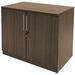 Modern Walnut 29"H 2-Door Cabinet