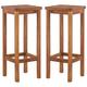 vidaXL Bar Chairs 2 pcs Solid Acacia Wood