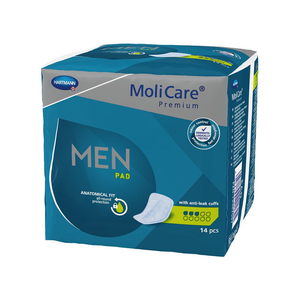 Molicare Premium MEN Pad 3 Tropfen 14 St Einlagen Image