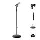Pyle Microphone Stand - Universal Mic Mount with Heavy Compact Base, Height Adjustable (2.8’ - 5’ ft.) - PMKS5