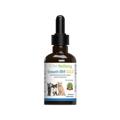 Pet Wellbeing Smooth BM GOLD Bacon Flavored Liquid Digestive Supplement for Cats & Dogs, 2-oz bottle