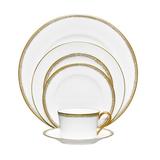 Noritake Haku 5-Piece Place Setting, Service for 1 Bone China/Ceramic in Gray/White/Yellow | Wayfair 4959-05E