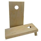 Custom Cornhole Boards 2' x 4' Cornhole Board Solid & Manufactured Wood in Brown/Gray/White | 4 H x 24 W x 48 D in | Wayfair UPCH