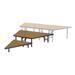 Pie Shaped Riser - Hardboard Top - 36"W x 16"H AmTab Manufacturing Corporation | 16 H x 48 W x 48 D in | Wayfair STP482H