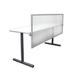 OBEX Polycarbonate Split Screen Desk Privacy Panel | 30 H x 66 W x 0.63 D in | Wayfair 30X66P-A-T-SS