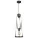 Orren Ellis Hattaway 1 - Light Single Geometric Pendant in Brown | 24 H x 8 W x 8 D in | Wayfair ORNL1951 45193677