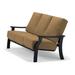 Telescope Casual St. Catherine Deep Patio Sofa w/ Cushions Plastic in Gray/Black | 36.25 H x 74 W x 35.25 D in | Wayfair KK5854A01