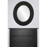 Ebern Designs Rubalcava Framed Oval Accent Mirror in Black/Brown | 48 H x 38 W x 1 D in | Wayfair 2A6141D09DE64314B2953C0457BE2C4E