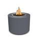 The Outdoor Plus Beverly Stainless Steel Fire Pit Concrete in Gray | 24 H x 42 W x 42 D in | Wayfair OPT-42PCBEKIT-GRY-LP