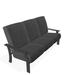 Telescope Casual St. Catherine Deep Patio Sofa w/ Cushions Plastic in Gray/Black/Brown | 36.25 H x 74 W x 35.25 D in | Wayfair KK5T90A01