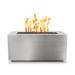 The Outdoor Plus Pismo Outdoor Fire Pit Stainless Steel/Steel in White | 24 H x 60 W x 24 D in | Wayfair OPT-R6024SSEKIT-NG