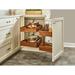 Rev-A-Shelf Wood Blind Corner Cabinet Organizer w/ Soft Close Wood in Brown | 26.2187 H x 45.5 W x 21.81 D in | Wayfair 499-18-RWN