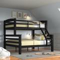 Harriet Bee Hannahrae Twin Over Full Bunk Bed Metal in Black | 67.55 H x 58.26 W x 81 D in | Wayfair 1C7FACBC775847FC91FE0AB8610DFF98