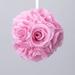 The Party Aisle™ Pomander Kissing Ball Rose Flower Silk in Pink/Blue | 6" H x 6" W x 6" D | Wayfair 7A281A96050F4B9F97B93C6DE783EF8F