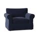 Armchair - Darby Home Co Kingsbridge 48" Wide Slipcovered Armchair Polyester/Other Performance Fabrics in Blue | 36 H x 48 W x 38 D in | Wayfair