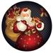 The Holiday Aisle® Old Fashioned Santa Round Decorative Accent Metal | 24 H x 24 W x 1 D in | Wayfair 036980CC268948F883C27EE49F9C817E
