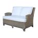 Panama Jack Sunroom Exuma 53.5" Square Arm Loveseat | 36 H x 53.5 W x 34 D in | Wayfair PJS-3001-KBU-LS/SU-727