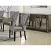 Rosdorf Park Everlee Side Dining Chair Wood/Upholstered/Fabric in Gray | 39 H x 23 W x 28 D in | Wayfair B99E6E3E597F4F37BFB37C1CC9362338