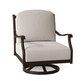 Woodard Casa Swivel Outdoor Rocking Chair in Gray/Black/Brown | 35.75 H x 29.5 W x 34 D in | Wayfair 3Y0477-48-14Y