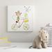 Harriet Bee Circus Monkey Painting on Wrapped Canvas Art Canvas, Solid Wood in White | 16 H x 16 W x 1.5 D in | Wayfair