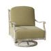Woodard Casa Swivel Outdoor Rocking Chair in Gray/Brown | 35.75 H x 29.5 W x 34 D in | Wayfair 3Y0477-70-53N