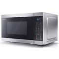 SHARP YC-MG02U-S Compact 20 Litre 800W Digital Microwave with 1000W Grill, 11 power levels, ECO Mode, defrost function, LED cavity light - Silver